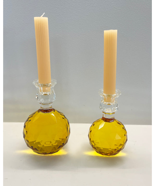 Candle Holder Amber
